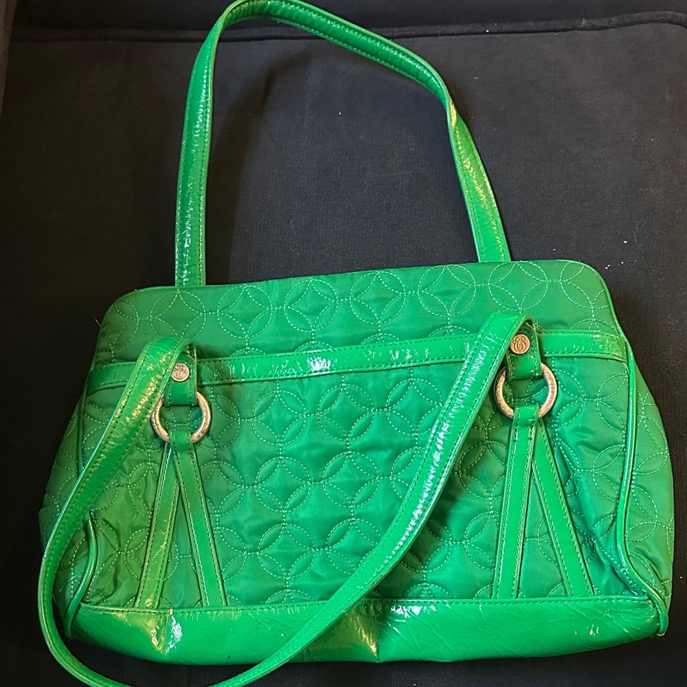 Vera Bradley (retired) Green Quilted Purse Bag
